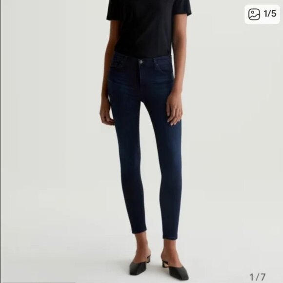 AG Adriano Goldschmied Super Skinny Women's Dark Blue Jeans. Size 28R. - Picture 6 of 6